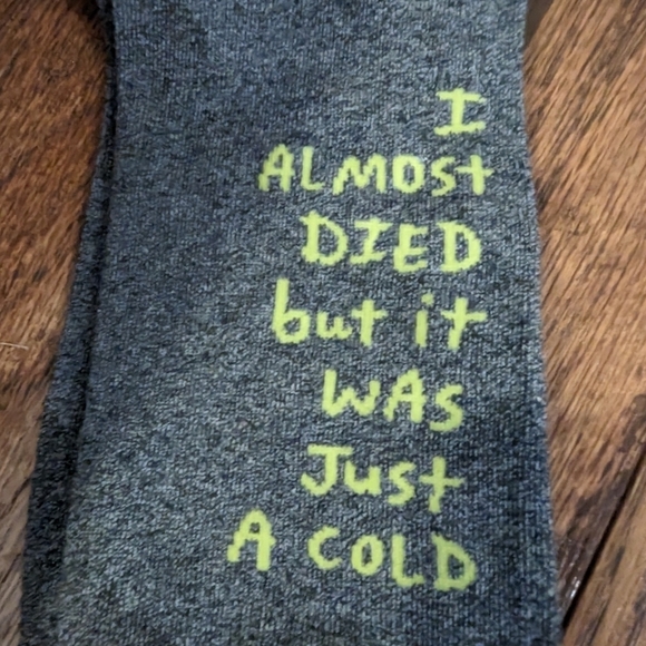 Blu q I almost died socks, blu q socks, Men shoe Sz 7-12 - Picture 4 of 10